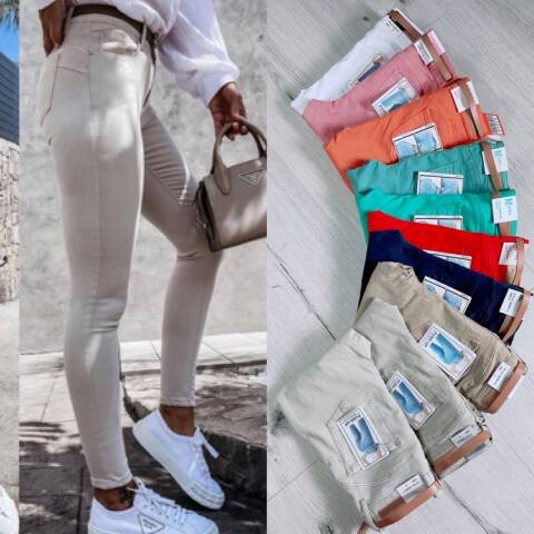 Jeansy damskie 1313 1 kolor XS-XL 1