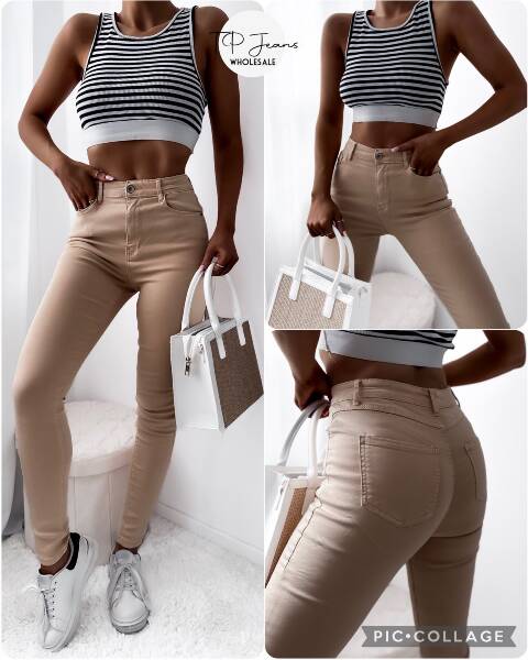 Jeansy damskie 1319 1 kolor XS-XL 1