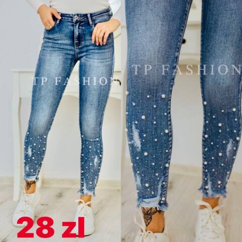 Jeansy damskie 1321 1 kolor XS-XL 1