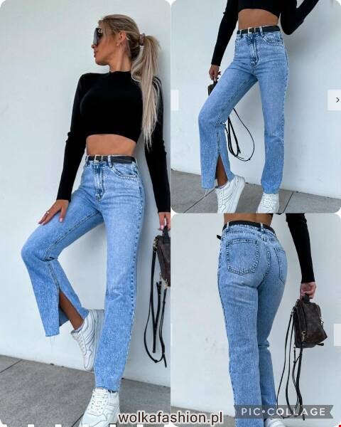 Jeansy damskie 1324 1 kolor XS-XL