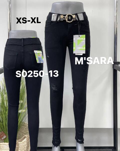 Jeansy damskie S0250-13 1 kolor XS-XL
