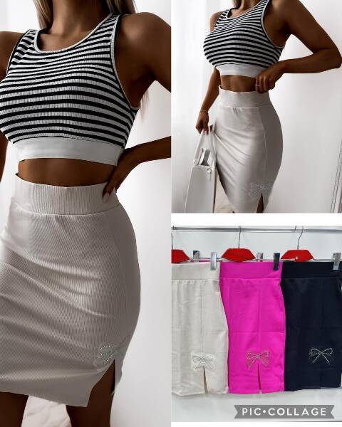 Spódnice damskie 1365 1 kolor S-L 1