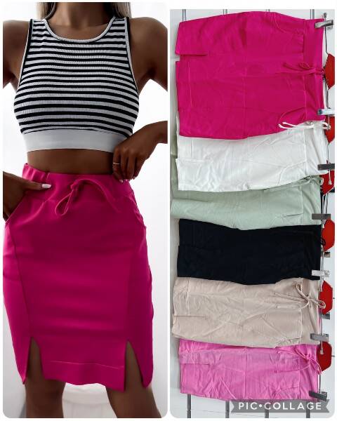 Spódnice damskie 1366 1 kolor S-L