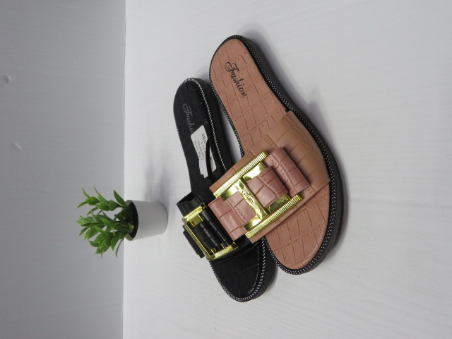 Klapki Damskie C-61 BLACK/PINK/BLUE/BEIGE 36-41