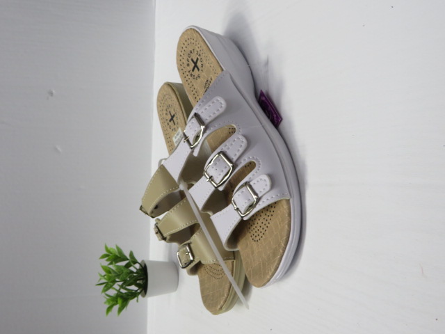 Klapki Damskie 2923D BLACK/BEIGE/WHITE 36-41