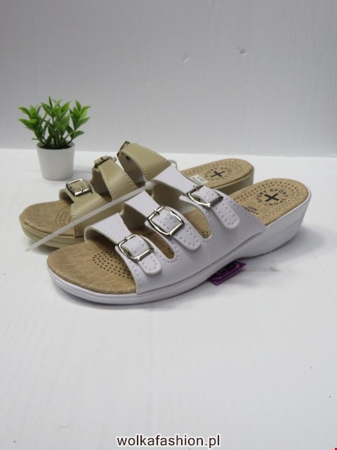 Klapki Damskie 2923D BLACK/BEIGE/WHITE 36-41
