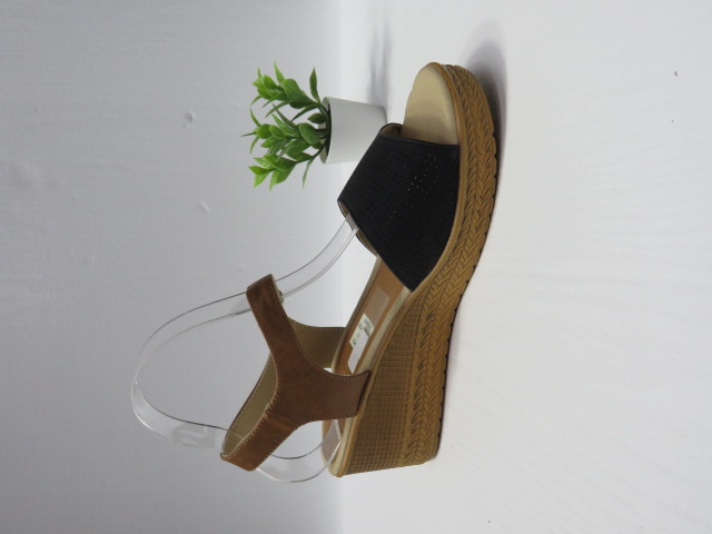 Sandały damskie HL61691 BLACK/CAMEL 36-41 1