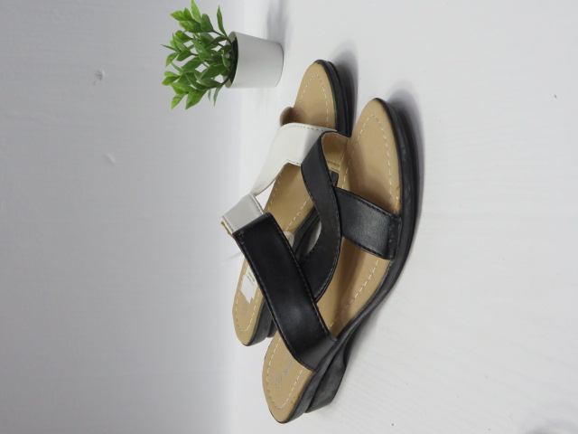 Klapki Damskie 1052 BLACK/WHITE/BROWN 36-41 1