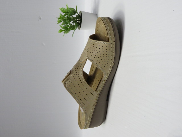 Klapki Damskie 9050 BEIGE 36-41 1