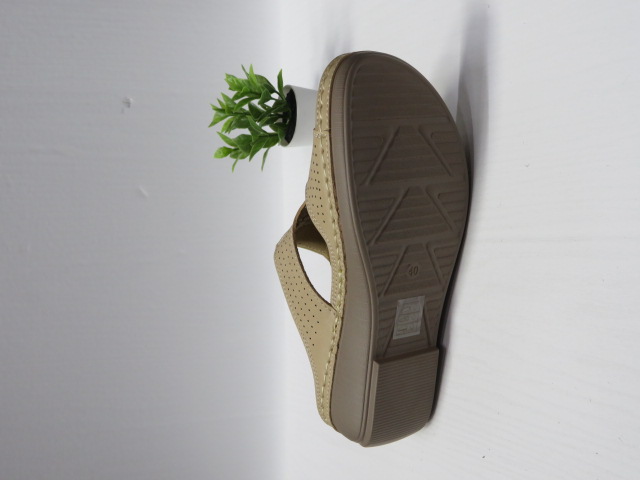 Klapki Damskie 9050 BEIGE 36-41 2