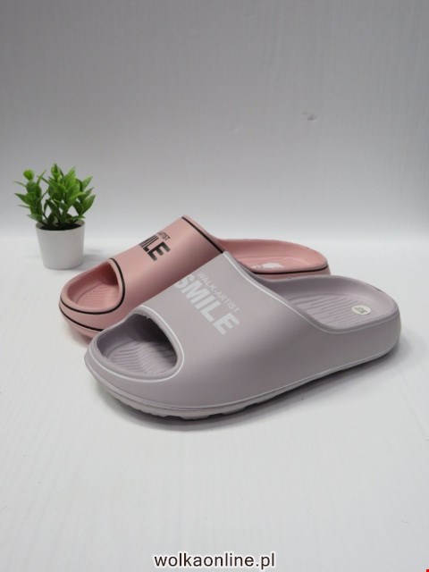 Klapki Damskie 18245 BLACK/PINK/WHITE/L.GREY 36-43