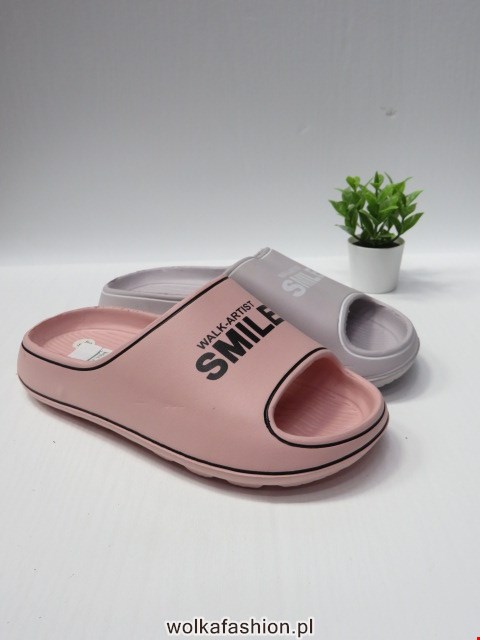 Klapki Damskie 18245 BLACK/PINK/WHITE/L.GREY 36-43 1