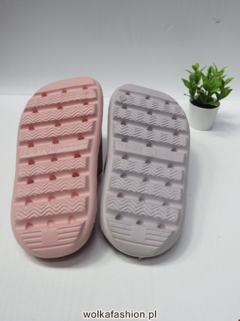 Klapki Damskie 18245 BLACK/PINK/WHITE/L.GREY 36-43 2
