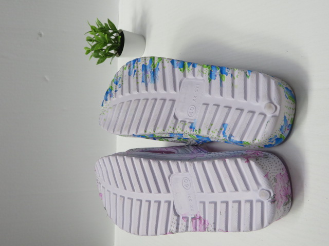 Klapki Damskie 18112 WHITE/PINK/GREY/BLUE/PURPLE 36-41 2