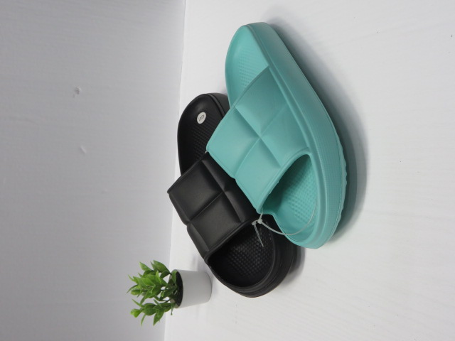 Klapki Damskie 18246 BLACK/PINK/WHITE/AQUA 36-43