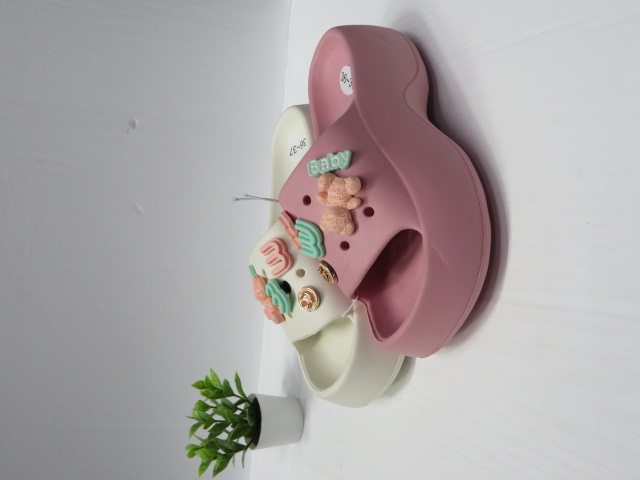 Klapki Damskie 18261 BLACK/WHITE/PINK 36-41