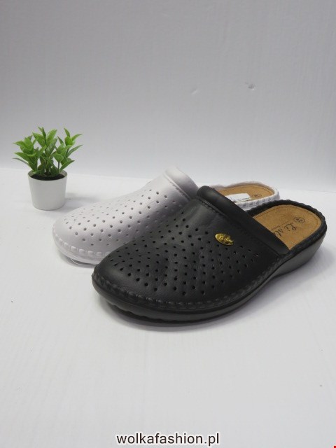 Klapki Damskie 8883B BLACK/WHITE 37-42
