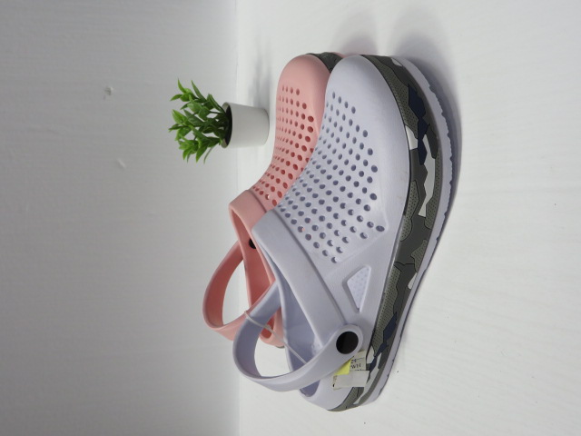 Klapki Damskie 18224 BLACK/WHITE/NAVY/POIN 37-42 1