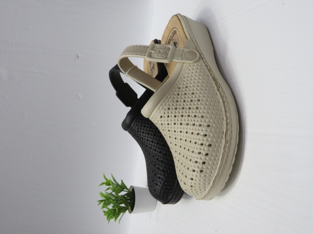 Klapki Damskie 8008 BLACK/BEIGE/WHITE 37-42