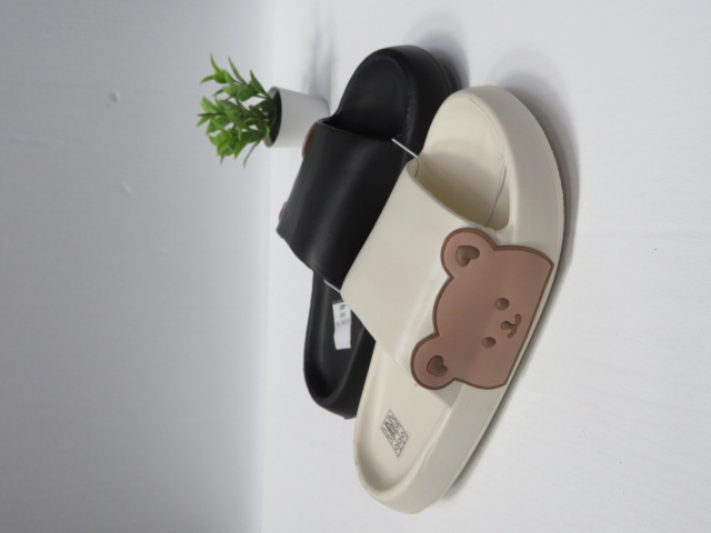 Klapki Damskie 5003 BLACK/WHITE/PINK 36-41 1