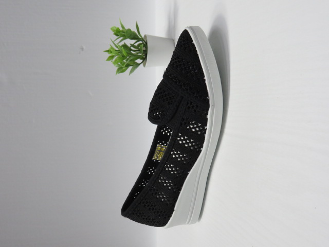 Półbuty Damskie 11025-1 BLACK/WHITE 36-41