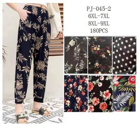 Spodnie damskie PJ-045-2 Mix kolor 6XL-9XL