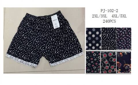 Szorty damskie PJ-102-2 Mix kolor 2XL-5XL