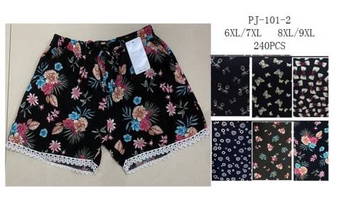 Szorty damskie PJ-101-2 Mix kolor 6XL-9XL