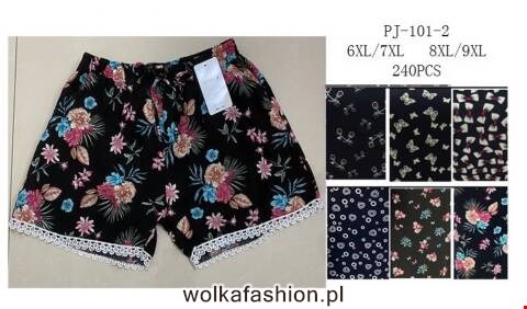 Szorty damskie PJ-101-2 Mix kolor 6XL-9XL