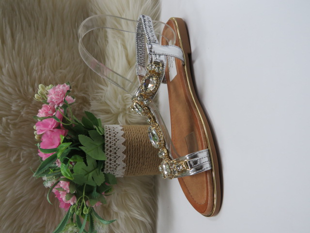 Sandały damskie SF-81 SILVER 36-41 1