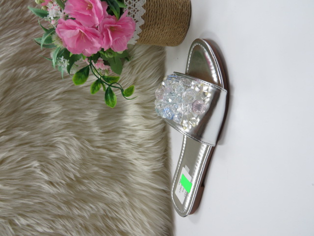 Klapki Damskie C2511 SILVER 36-41