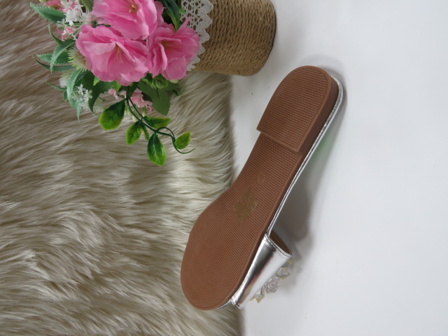 Klapki Damskie C2511 SILVER 36-41 2