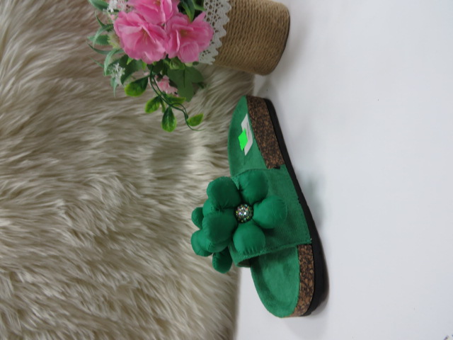 Klapki Damskie BJ651 GREEN 36-41 1
