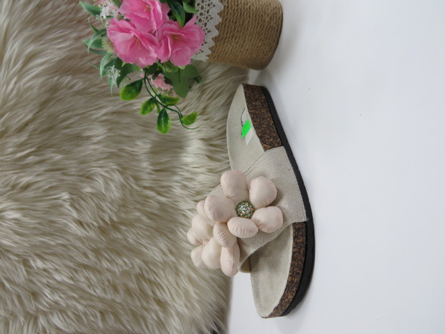 Klapki Damskie BJ651 BEIGE 36-41