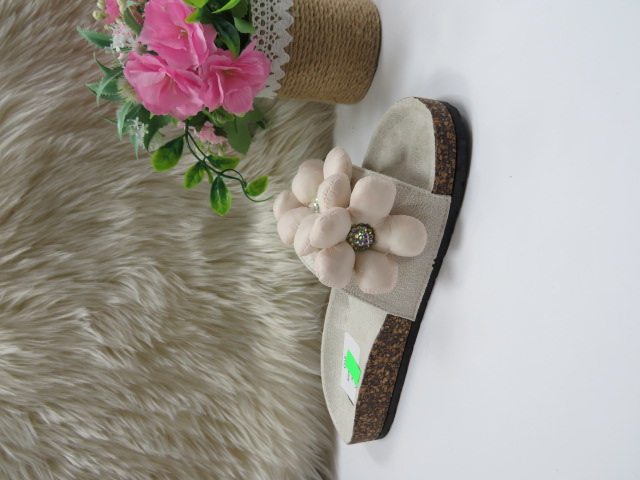 Klapki Damskie BJ651 BEIGE 36-41 1