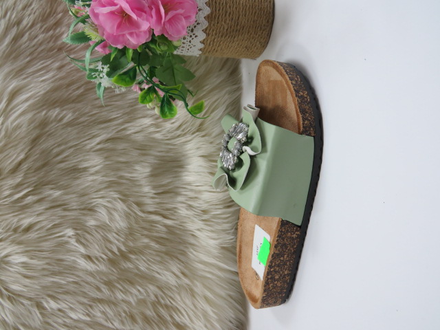 Klapki Damskie 8054 GREEN 36-41