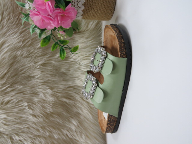 Klapki Damskie 8051 LT.GREEN 36-41