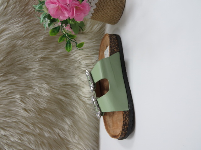 Klapki Damskie 8051 LT.GREEN 36-41 1