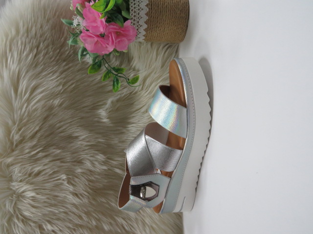 Sandały damskie YO-755 SILVER 36-41