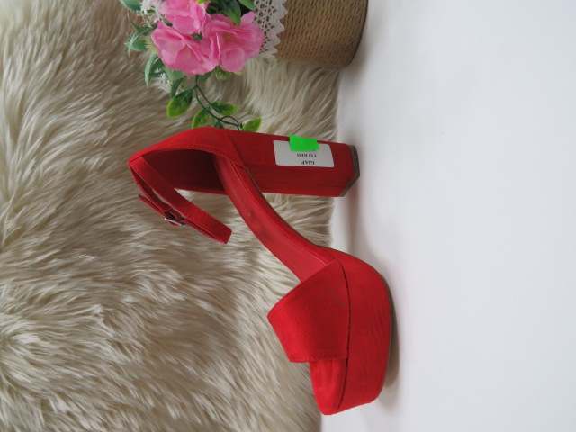 Czółenka Damskie F18 RED 36-41 1