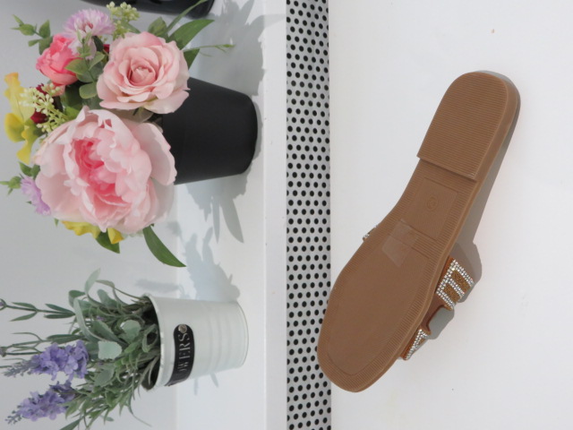 Klapki Damskie P3097-22 CAMEL 36-41 2