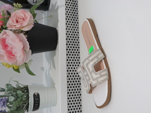 Klapki Damskie P3097-22 WHITE 36-41