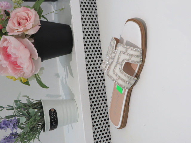 Klapki Damskie P3097-22 WHITE 36-41 1