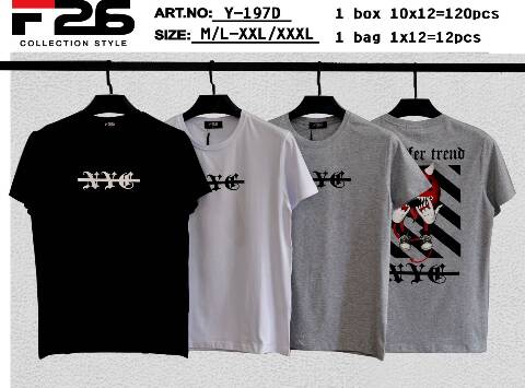 Bluzka męska Y-197D Mix kolor M-3XL