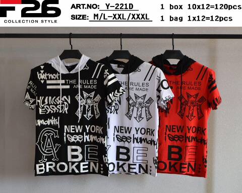 Bluzka męska Y-221D Mix kolor M-3XL 1