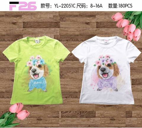 Bluzka dziewczęca YL-22051C Mix kolor 8-16 1