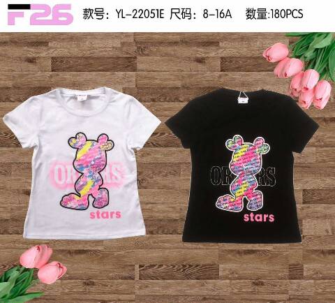 Bluzka dziewczęca YL-22051E Mix kolor 8-16 1