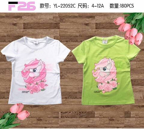 Bluzka dziewczęca YL-22052C Mix kolor 4-12 1