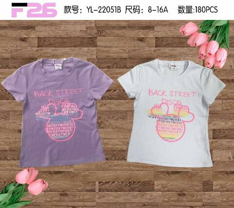 Bluzka dziewczęca YL-22051B Mix kolor 8-16