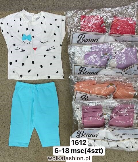 Komplet dziewczęcy 1612 Mix kolor 6-18m